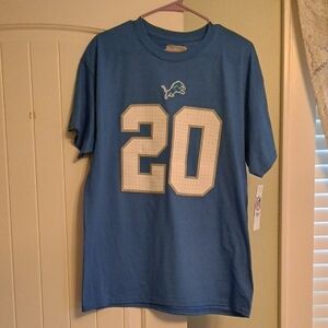 Detroit Lions Team Logo Men's Shirt Retired Player "Sanders"